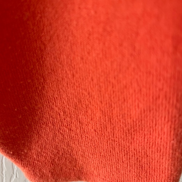 SHU SHU Orange V Neck Sweater, XL - Picture 5 of 5